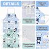 ABOHU Kids' Washable Cooking Apron with Cartoon Pattern view 3