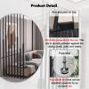 8 Black Metal Floor-to-Ceiling Room Divider Poles, 50–240 cm view 3