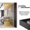 8 Black Metal Floor-to-Ceiling Room Divider Poles, 50–240 cm view 4