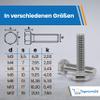 Stainless Steel Hex Bolts M4 x 16 (100 pcs), DIN 933 (ISO 4017), Fully Threaded, A2/V2A view 3