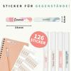 Gutmarkiert Personalized Name Labels – 126 Flower Stickers, 3.8 x 0.6 cm view 4