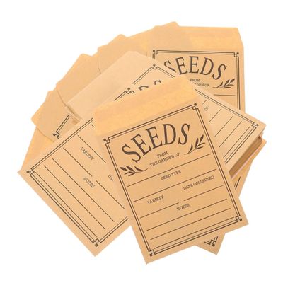 SHINEOFI Self-Sealing Seed Storage Envelopes, 60-Pack