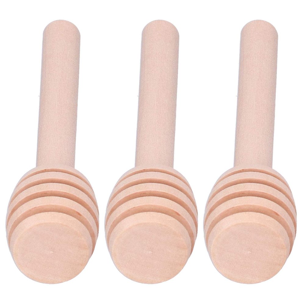 Wooden Honey Dippers, 50-Pack, 8 cm