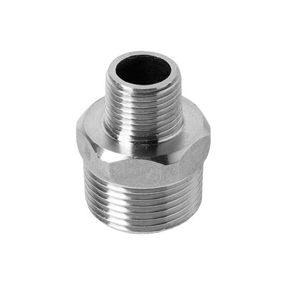 HBGNZU 304 Stainless Steel BSP/NPT Male Hex Reducer Nipple, 2.5 BSP to 2 BSP