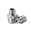 HBGNZU 304 Stainless Steel BSP/NPT Male Hex Reducer Nipple, 2.5 BSP to 2 BSP view 3