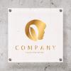 Custom Acrylic Business Logo Sign, Black, 30 x 30 cm view 3