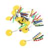 Happyyami Yellow Oval Floating Fishing Line Stoppers, 10-Pack view 1
