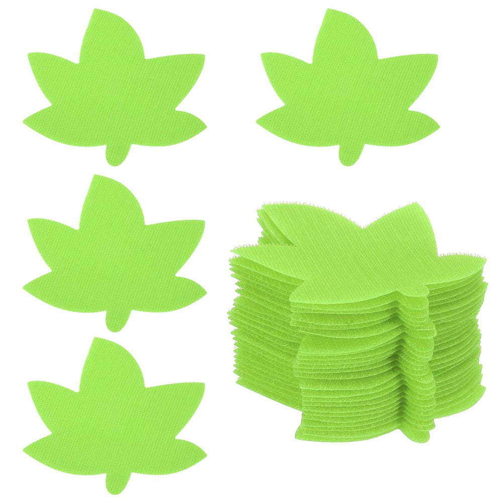 PATIKIL 24-Pack 4-Inch Green Leaf-Shaped Carpet Spot Markers