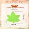 PATIKIL 24-Pack 4-Inch Green Leaf-Shaped Carpet Spot Markers view 2