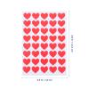 Stickers for Kindergarten Children, Red Heart Shape, 8 view 2