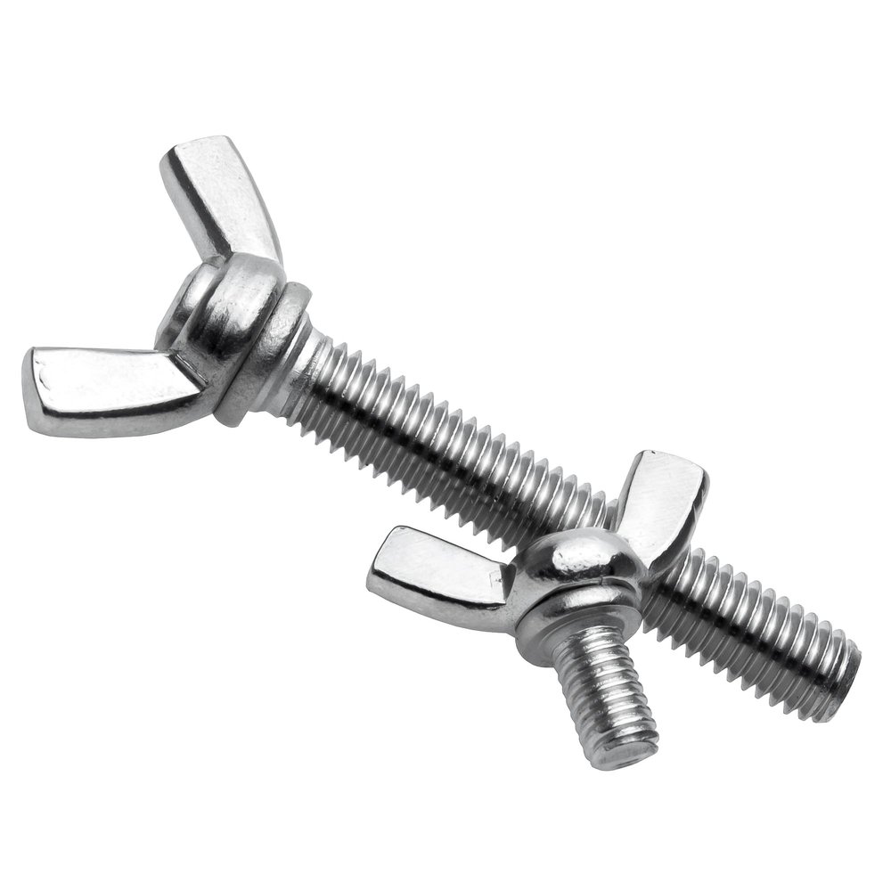 RYSUPPLY Stainless Steel Wing Screws | M5 x 12 mm | Butterfly Screws | DIN 316 | 2 pcs