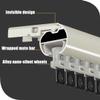 Double-Track Curtain Track, Wall-Mounted, 1–5 m, Black, 4.7 m view 2