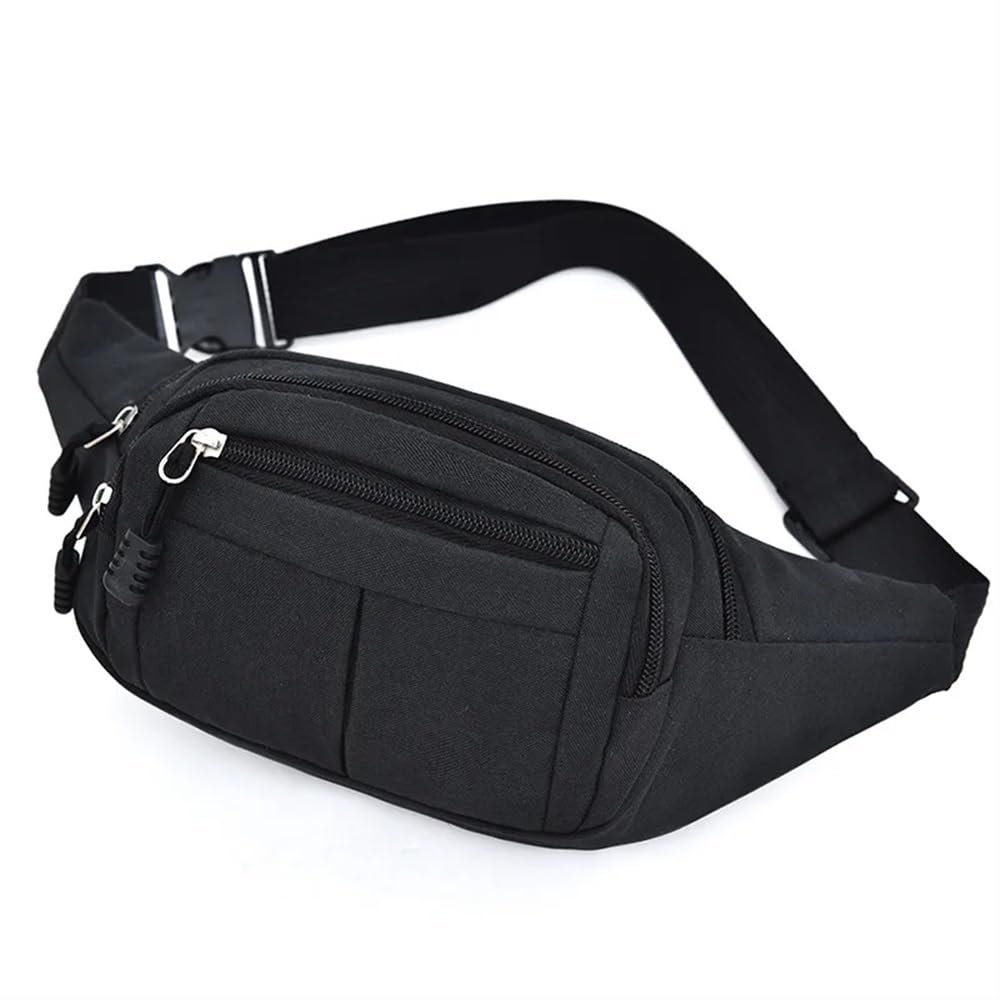 UYFRD Chest Strap for Men and Women, Waist Bag, Black (B), One Size