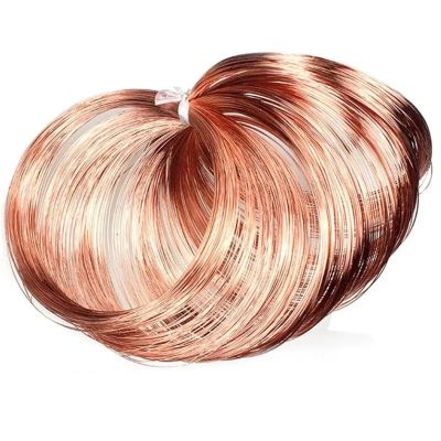 TESUD Copper Wire, Bare Red Copper Wire 99.90%, 1 Meter, 0.5/0.8/1/1.5/2/2.5/3 mm (0.5 mm)