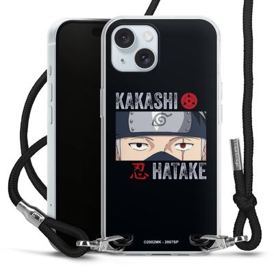 Kakashi Hatake iPhone 15 Case with Strap, Black