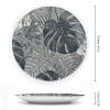 HETVBNS Monstera Leaves Decorative Bone China Plate, Personalized view 2