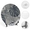 HETVBNS Monstera Leaves Decorative Bone China Plate, Personalized view 4