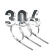 ZEDEVB Stainless Steel Cable Ties, Self-Locking Metal Ties, 7.9 x 400 mm, 100 Pack view 1