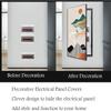 ZHFENGZHUZ Wall Art Circuit Breaker Panel Cover, Decorative Electrical Fuse Box Cabinet (50 x 100 cm, Gold Frame) view 3
