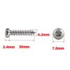 304 Stainless Steel Self-Tapping Pan Head Screws M1-M8, 10 pcs, M4.2 x 30 mm view 2