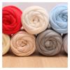 Chunky Yarn, 250 g, Ultra-Thick Full-Core Cotton, Hand-Woven, DIY Blanket, Pet Bed, Soft Chunky Yarn (Green/Light Gray) view 4