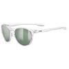 Uvex LGL 53 Sports Sunglasses, Clear/Green, One Size view 1