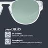Uvex LGL 53 Sports Sunglasses, Clear/Green, One Size view 2