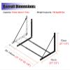 XDAWQP Adjustable Wall-Mounted Tire Storage Rack, Foldable, for Multiple Tires view 3