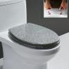 BGFYUSF Glitter Resin Toilet Seat with Soft-Close Lid view 1