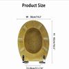 BGFYUSF Glitter Resin Toilet Seat with Soft-Close Lid view 3
