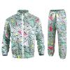 Generic Party Fashion Pink 80s Tracksuit Costume view 1