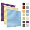Plisart No-Drill Adhesive Pleated Blind for Window Frames – Light Blue, 100 x 150 cm view 1