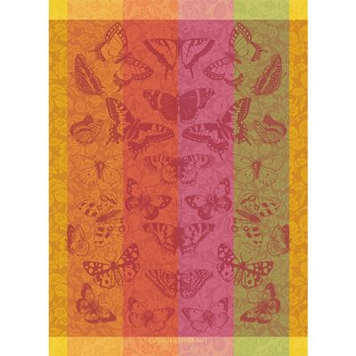 Garnier-Thiebaut Beaux Papillons Flamboyant Dish Towel, 56 x 77 cm, Cotton