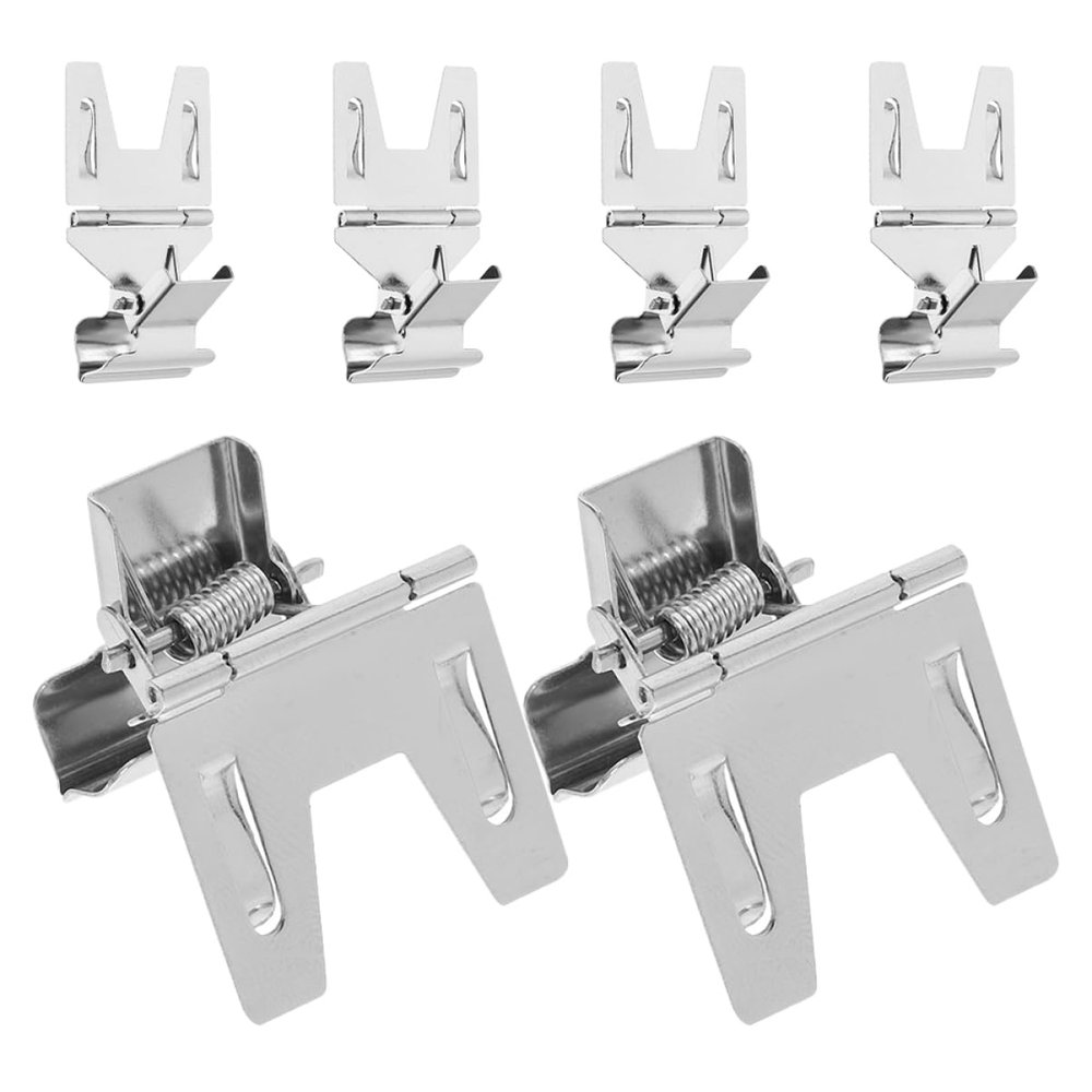 MUCKLILY 6-Piece Metal Price Tag Clips, Sturdy Iron Sign Holders, Space-Saving and Durable for Bakeries, Retail Stores, and Exhibitions