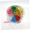 Colorful Metal Paper Clips, 500 Pieces in Various Colors view 2