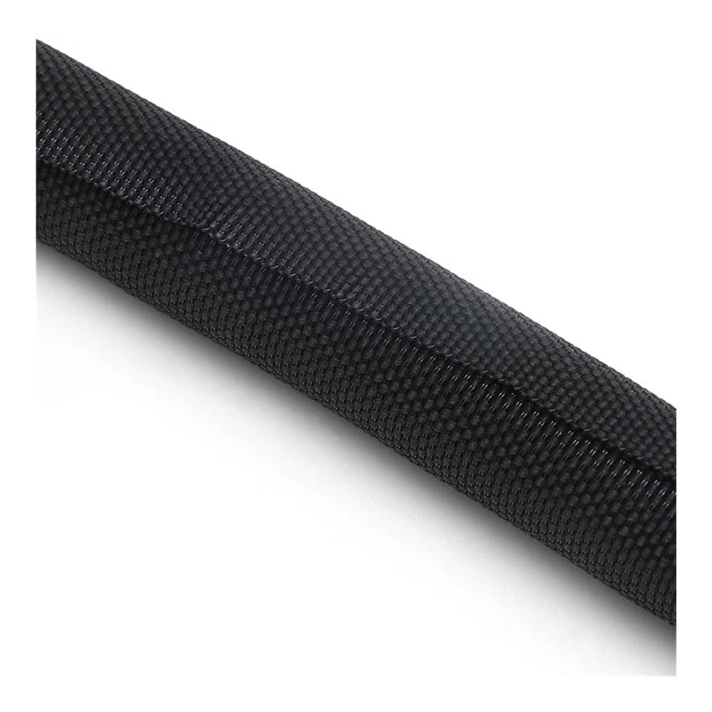 UYFRD Self-Closing Braided Cable Sleeve, Insulated, Cable Organizer, 60 mm, Black, 1 Meter