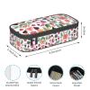 Large Airplane Pencil Case for Girls and Boys, Aesthetic Multi-Compartment Office Organizer, Pink Sloth view 3