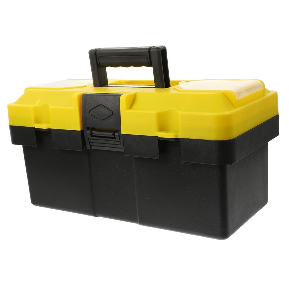 DOITOOL Durable PP Tool Box with Removable Top Compartment