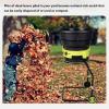 Electric Garden Leaf Mulcher with Adjustable Shred Size and Storage Bag, 30 m Power Cord view 2