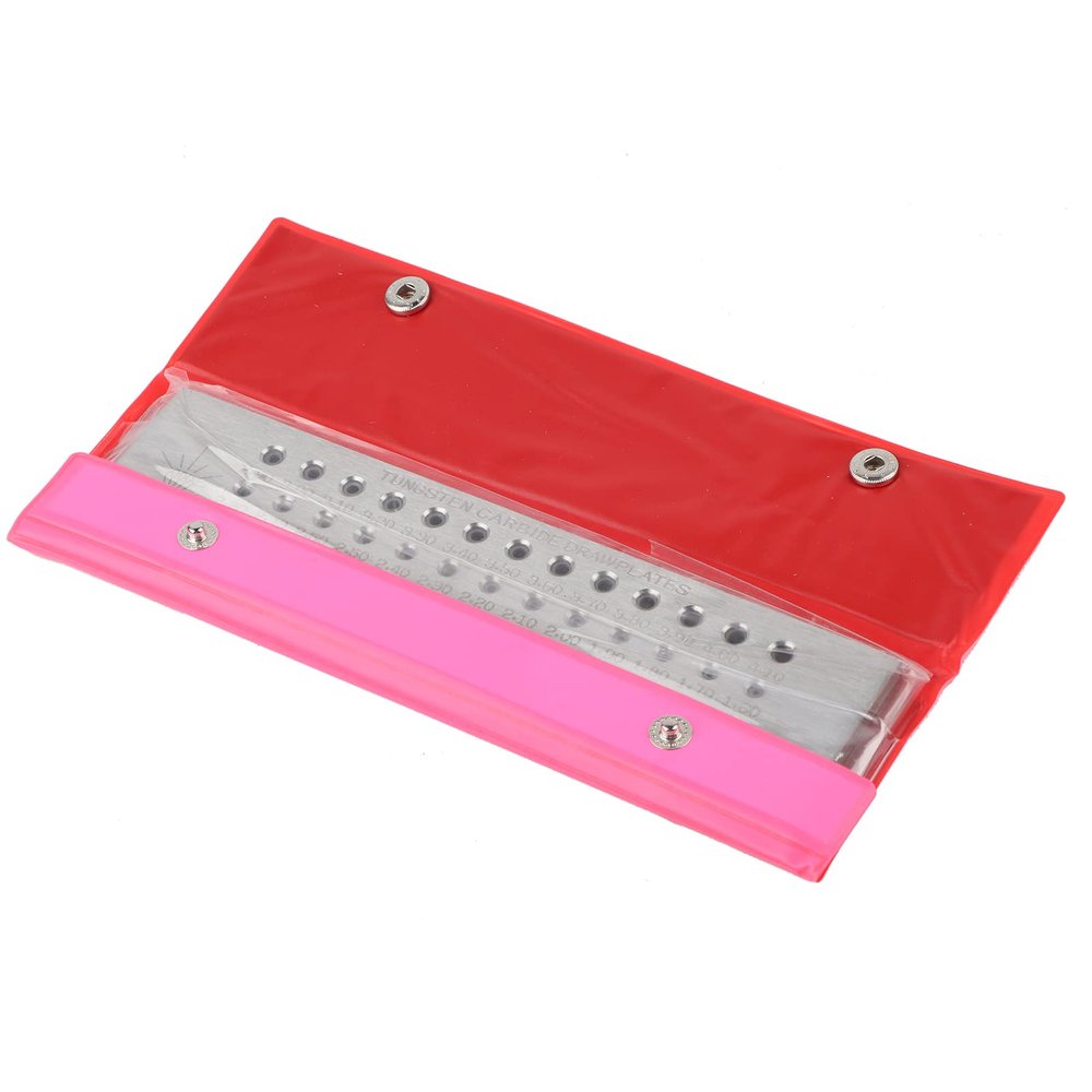 Premium Tungsten Carbide Wire Drawing Plate for Jewelry Making, 52 Round Holes, 0.26–4.10 mm