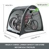 Waterproof Outdoor Bicycle Storage Shed for 2/3/4/5 Bikes, Black, Connectable view 2