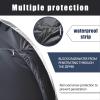 Waterproof Outdoor Bicycle Storage Shed for 2/3/4/5 Bikes, Black, Connectable view 4