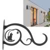 Black Iron Plant Hook Wall Bracket view 4