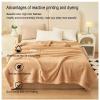 Wttfc Plush Fuzzy Throw Blanket, Super Soft Gold Velvet, Brown, 100 x 150 cm view 4