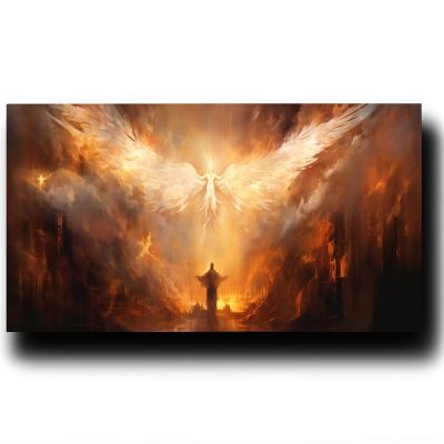 DIY Paint by Numbers Kit for Adults and Beginners, Angel Landscape, 80 x 160 cm