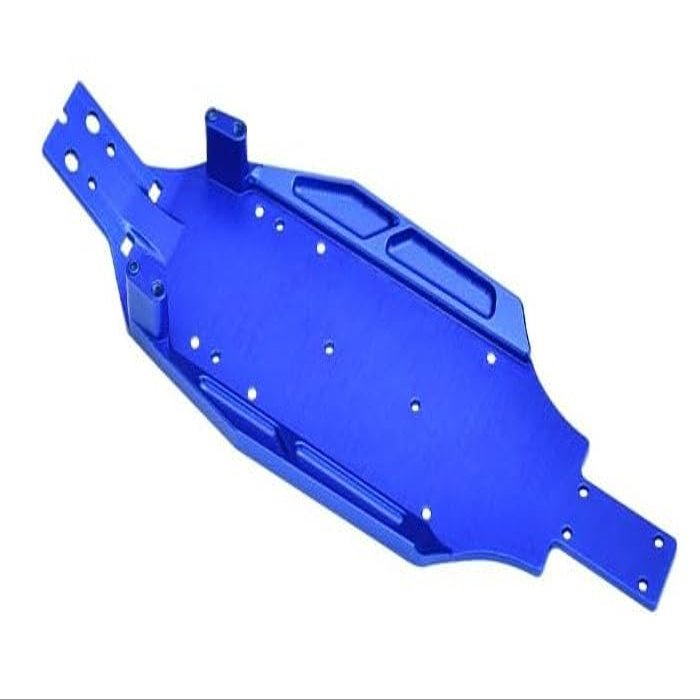 GPM 7075 Aluminum Alloy Chassis Plate for LOSI 1/24 Micro-B 2WD Buggy RTR-LOS00007, Blue