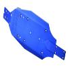 GPM 7075 Aluminum Alloy Chassis Plate for LOSI 1/24 Micro-B 2WD Buggy RTR-LOS00007, Blue view 2