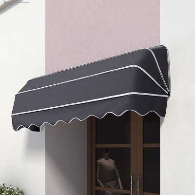 Retractable Waterproof Patio Awning for Balcony, Terrace, or Café