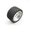 Toothed Rubber Contact Wheel 150 x 75 mm, Dynamically Balanced, 12.7 mm Bore view 1