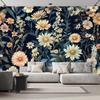 Watercolor Chrysanthemum Wall Mural for Bedroom, Living Room, TV Background, Non-Adhesive, 300 x 200 cm view 2